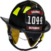 Cairns 1044 Fire Helmet with Defender Eye Protection Standard Co