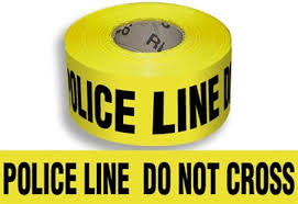 All Weather Yellow Police Line Tape