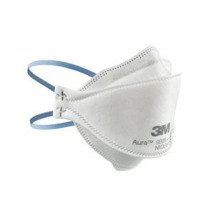 3M Aura Particulate Respirators 9205+ N95 Series Mask (20-Pack, Individually Wrapped)
