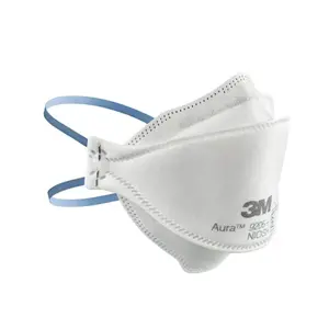 3M Aura Particulate Respirators 9205+ N95 Series Mask (20-Pack, Individually Wrapped)